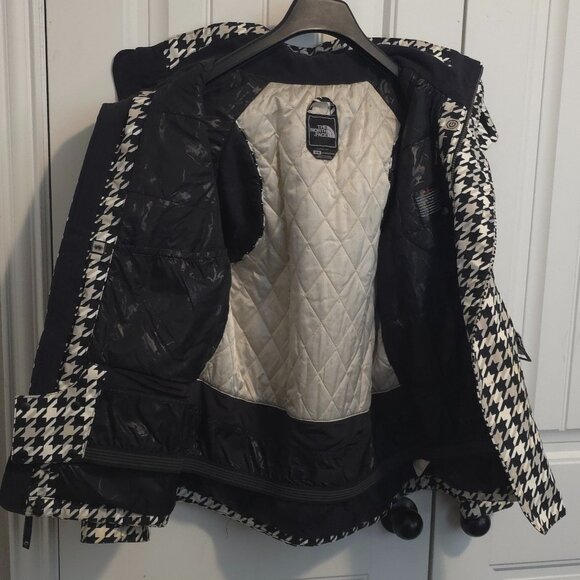 The North Face Houndstooth Ski Recco Hooded Women’s Jacket Size M - Picture 3 of 11